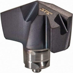 Iscar - Series ICM, 0.272" Diam Grade IC908 140° Replaceable Drill Tip - Carbide, TiAlN Finish, 6.5 Seat Size, Through Coolant - Apex Tool & Supply