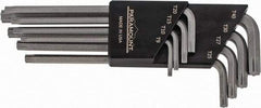 Paramount - 8 Piece T9 to T40 Steel L-Key Torx Key Set - T9, T10, T15, T20, T25, T27, T30, T40 Torx Size - Apex Tool & Supply
