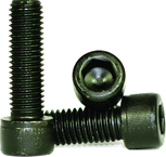 M16 - 2.00 x 55mm - Black Finish Heat Treated Alloy Steel - Cap Screws - Socket Head - Apex Tool & Supply
