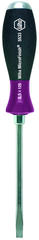 10.0 x 175mm - MicroFinish Non-Slip Grip Slotted Screwdriver w/Hex Bolster & Metal Striking Cap - Apex Tool & Supply