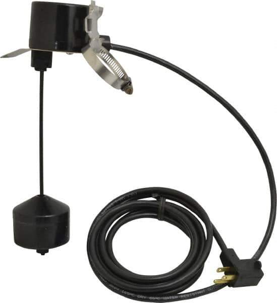 Little Giant Pumps - 115/230 AC Volt, Piggyback Vertical Mechanical Float Switch, Sump, Sew and Eff, Float Switch - 10 Ft. Cord Length, 1/5 HP, PVC, 13 Amperage Rating, For Use with Universal - Apex Tool & Supply