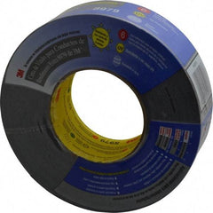 3M - 2" x 55m Black Duct Tape - 12.1 mil, Rubber Adhesive, Polyethylene Film Backing, 36 Lb/ln Tensile Strength, 200°F Max, Series 8979 - Apex Tool & Supply