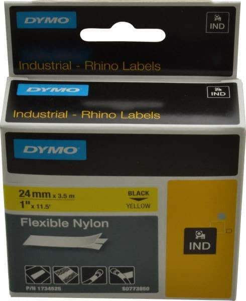 Rhino - 450,732" Long, Yellow Flexible Nylon Self Laminating Label - For RHINO 6000 or RHINO 6500 - Apex Tool & Supply