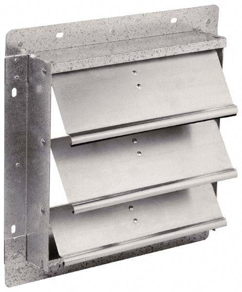 Fantech - 24-1/2 x 24-1/2" Square Wall Dampers - 25" Rough Opening Width x 25" Rough Opening Height, For Use with 1SDE24, 1MDE24, 1HDE24, 2VLD24, 2VHD24, 2DRV24, 2STV24, 2CAV24 - Apex Tool & Supply