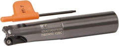 Kennametal - 0.474" Cut Diam, 3/4" Shank Diam, 4.05" OAL, Indexable Ball Nose End Mill - Apex Tool & Supply