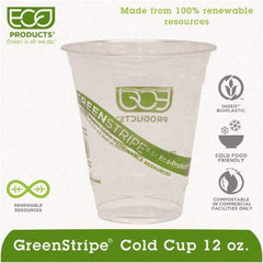 ECO PRODUCTS - Renewable & Compostable Cold Cups - 12 oz - Clear - Apex Tool & Supply