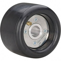 Dynabrade - 5" Wheel OD, 3-1/2" Wheel Width, 3,500 RPM, Aluminum, Pneumatic Wheel with Hub - 15-1/2" Long x 3-1/2" Wide, 1/2" Wheel Arbor Hole - Apex Tool & Supply