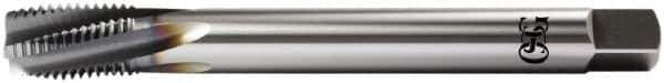 OSG - M20x2.50 Metric Coarse 5 Flute Plug Spiral Flute Tap - Vanadium High Speed Steel, TiCN Finish, Left Hand Flute, Right Hand Thread, D8, Series 13118 - Apex Tool & Supply