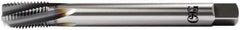 OSG - M30x3.50 Metric Coarse 6 Flute Plug Spiral Flute Tap - Vanadium High Speed Steel, TiCN Finish, Left Hand Flute, Right Hand Thread, D20, Series 13118 - Apex Tool & Supply