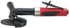 Sioux Tools - 4-1/2" Wheel Diam, 12,000 RPM, Pneumatic Angle & Disc Grinder - 5/8-11 Spindle, 35 CFM, Rear Exhaust - Apex Tool & Supply