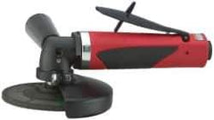 Sioux Tools - 4" Wheel Diam, 12,000 RPM, Pneumatic Angle & Disc Grinder - 3/8-24 Spindle, 35 CFM, Rear Exhaust - Apex Tool & Supply