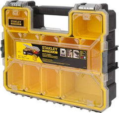 Stanley - 17-1/2" Wide x 14-1/2" High x 4-1/2" Deep, Deep Small Parts Storage Box - Polypropylene Resin Frame, 10 Compartments, 3-1/4" Wide x 3-1/2" High x 4-3/8" Deep Bin - Apex Tool & Supply