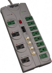 Tripp-Lite - 12 Outlets, 120 VAC15 Amps, 10' Cord, Power Outlet Strip - Floor, Keyhole Mount, 5-15 NEMA Configuration, 11.88" Strip - Apex Tool & Supply