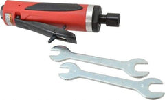 Sioux Tools - 1/4" Collet, Straight Handle, Straight Air Die Grinder - 18,000 RPM, Rear Exhaust, 30 CFM, 1 hp, 6.21 bar, 1/4 NPT - Apex Tool & Supply