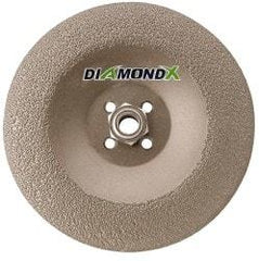 Camel Grinding Wheels - 24 Grit, 7" Wheel Diam, 1/4" Wheel Thickness, Type 29 Depressed Center Wheel - Diamond, 8,500 Max RPM - Apex Tool & Supply