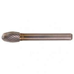 SE-1 Standard Cut Solid Carbide Bur-Egg Shape - Apex Tool & Supply