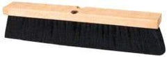 Ability One - 30" Smooth Surface Polypropylene Push Broom - 3" Bristle Length, Wood Block, Threaded Handle Connection - Apex Tool & Supply