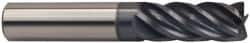 Accupro - 1" Diam 5 Flute Solid Carbide 0.06" Corner Radius End Mill - Apex Tool & Supply