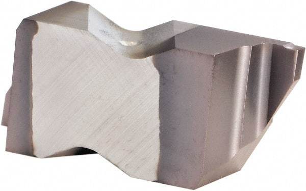 Kennametal - 3M100NG K Grade KCU25, 1mm Cutting Width Carbide Grooving Insert - 0.0752" Max Depth of Cut, Right Hand, 0.0075" Corner Radius, AlTiN Finish - Apex Tool & Supply