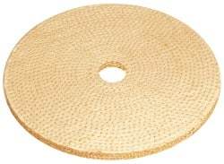 Osborn - 6" Diam x 1/4" Thick Unmounted Buffing Wheel - 9 Ply, Laminated Sisal, 1" Arbor Hole, Hard Density, Coarse Grade - Apex Tool & Supply