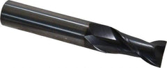OSG - 14mm, 30mm LOC, 14mm Shank Diam, 89mm OAL, 2 Flute, Solid Carbide Square End Mill - Single End, TiAlN Finish, Spiral Flute, 35° Helix, Centercutting, Right Hand Cut, Right Hand Flute, Series HP421 - Apex Tool & Supply