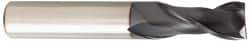 OSG - 25mm, 38mm LOC, 25mm Shank Diam, 102mm OAL, 2 Flute, Solid Carbide Square End Mill - Single End, TiAlN Finish, Spiral Flute, 35° Helix, Centercutting, Right Hand Cut, Right Hand Flute, Series HP421 - Apex Tool & Supply