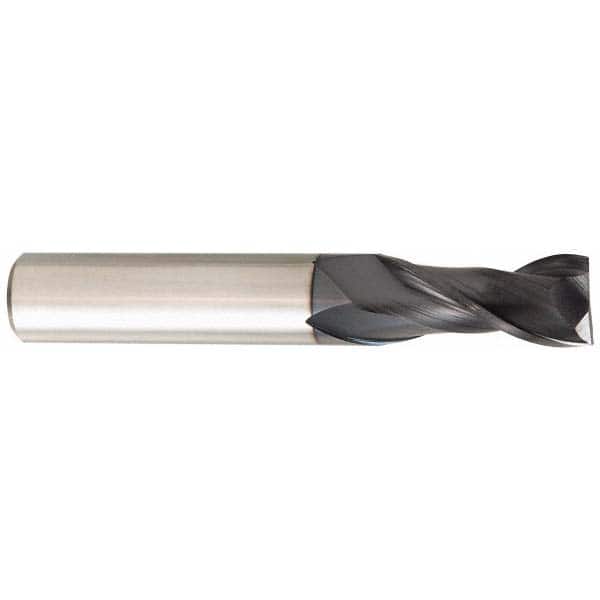 OSG - 1", 1-1/2" LOC, 1" Shank Diam, 4" OAL, 2 Flute, Solid Carbide Square End Mill - Apex Tool & Supply