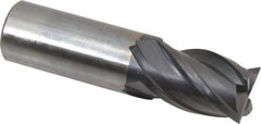 OSG - 1", 1-1/2" LOC, 1" Shank Diam, 4" OAL, 4 Flute, Solid Carbide Square End Mill - Single End, TiAlN Finish, Spiral Flute, 35° Helix, Centercutting, Right Hand Cut, Right Hand Flute, Series HP441 - Apex Tool & Supply