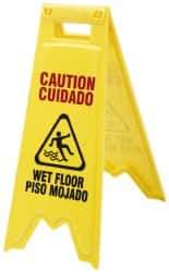 Ability One - Floor Sign - 11X28" YLW WET FLOOR SIGN - Apex Tool & Supply