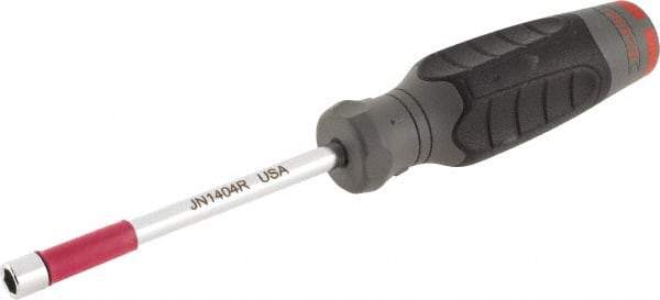 Proto - 1/4" Hollow Shaft Nutdriver - Ergonomic Handle, 8-1/4" OAL - Apex Tool & Supply