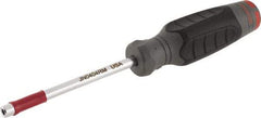 Proto - 4mm Hollow Shaft Nutdriver - Ergonomic Handle, 8-1/4" OAL - Apex Tool & Supply