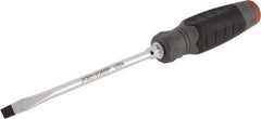 Proto - 267mm OAL Keystone Slotted Screwdriver - 152mm Blade Length, Round Shank, Ergonomic Handle - Apex Tool & Supply