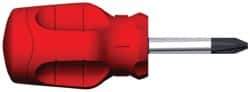 Proto - #2, 3-3/4" OAL, Standard Phillips Screwdriver - 1-1/2" Blade Length, Round Shank, Ergonomic Handle - Apex Tool & Supply