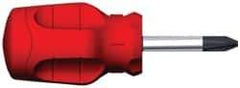 Proto - #2, 3-3/4" OAL, Standard Phillips Screwdriver - 1-1/2" Blade Length, Round Shank, Ergonomic Handle - Apex Tool & Supply