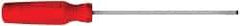 Proto - 184mm OAL Cabinet Slotted Screwdriver - 102mm Blade Length, Round Shank, Ergonomic Handle - Apex Tool & Supply