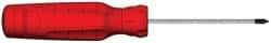 Proto - #0, 5-1/4" OAL, Standard Phillips Screwdriver - 2" Blade Length, Round Shank, Ergonomic Handle - Apex Tool & Supply