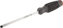 Proto - 260mm OAL Keystone Slotted Screwdriver - 152mm Blade Length, Round Shank, Ergonomic Handle - Apex Tool & Supply