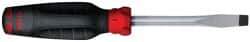 Proto - 216mm OAL Keystone Slotted Screwdriver - 102mm Blade Length, Round Shank, Ergonomic Handle - Apex Tool & Supply