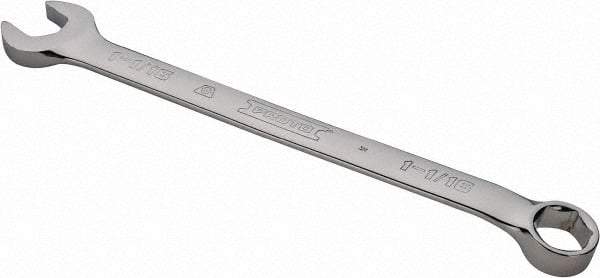 Proto - 1-1/16" 6 Point Combination Wrench - 15° Offset Angle, 14-7/8" OAL, Steel, Chrome Finish - Apex Tool & Supply