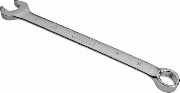 Proto - 1" 6 Point Combination Wrench - 15° Head Angle, 14-5/64" OAL, Steel, Chrome Finish - Apex Tool & Supply