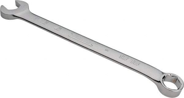 Proto - 13/16" 6 Point Combination Wrench - 15° Head Angle, 11-53/64" OAL, Steel, Chrome Finish - Apex Tool & Supply