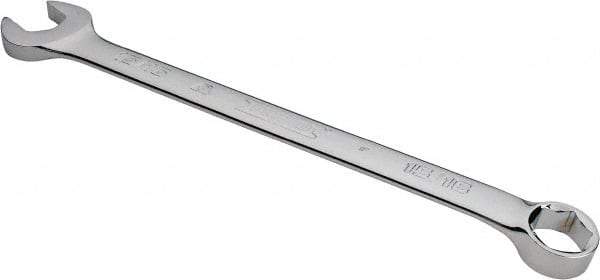 Proto - 15/16" 6 Point Combination Wrench - 15° Offset Angle, 12-7/8" OAL, Steel, Chrome Finish - Apex Tool & Supply