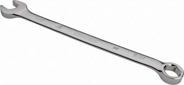 Proto - 1/2" 6 Point Combination Wrench - 15° Head Angle, 7-29/32" OAL, Steel, Chrome Finish - Apex Tool & Supply