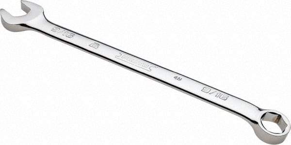 Proto - 9/16" 6 Point Combination Wrench - 15° Offset Angle, 8-5/8" OAL, Steel, Chrome Finish - Apex Tool & Supply