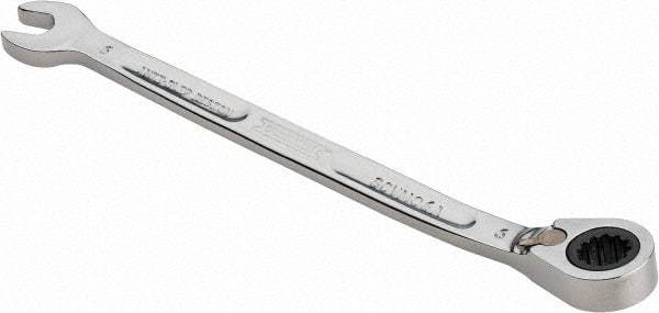 Proto - 6mm 12 Point Combination Wrench - 15° Head Angle, 4-59/64" OAL, Steel, Chrome Finish - Apex Tool & Supply