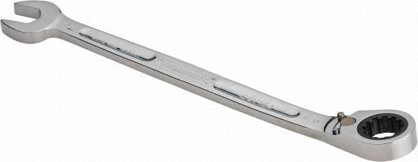 Proto - 9/16" 12 Point Combination Wrench - 15° Head Angle, 8-49/64" OAL, Steel, Chrome Finish - Apex Tool & Supply