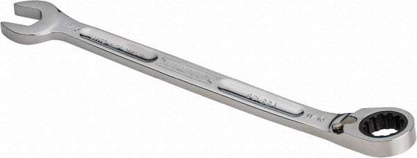 Proto - 11/16" 12 Point Combination Wrench - 15° Head Angle, 10-17/64" OAL, Steel, Chrome Finish - Apex Tool & Supply