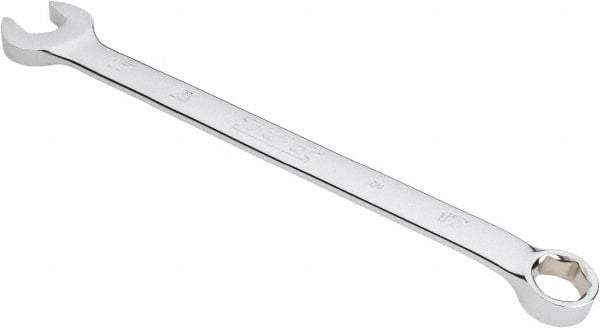 Proto - 17mm 6 Point Combination Wrench - 15° Offset Angle, 10-1/8" OAL, Steel, Chrome Finish - Apex Tool & Supply