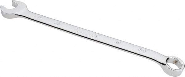 Proto - 14mm 6 Point Combination Wrench - 15° Offset Angle, 8-5/8" OAL, Steel, Chrome Finish - Apex Tool & Supply