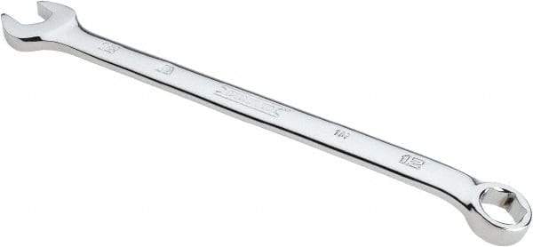 Proto - 12mm 6 Point Combination Wrench - 15° Head Angle, 7-23/32" OAL, Steel, Chrome Finish - Apex Tool & Supply